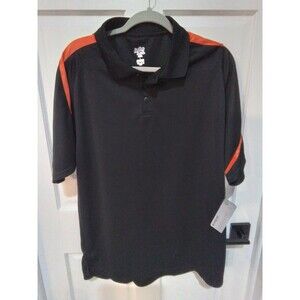 MEN'S EASTBAY SHORT SLEEVE BLACK POLO SHIRT. SIZE LARGE. NEW!